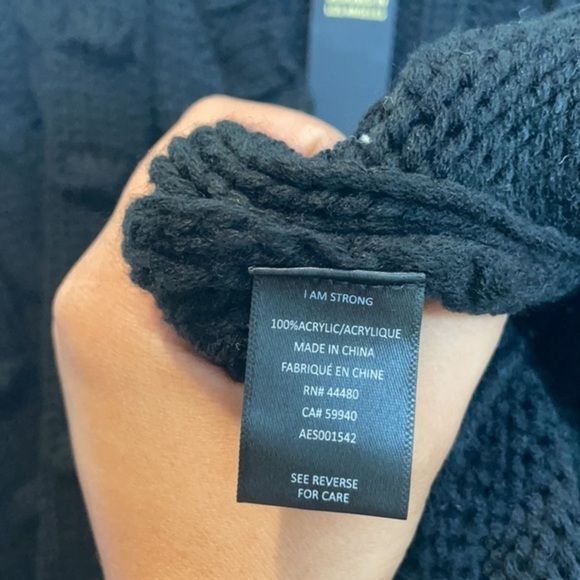 NWT Afrm Bostom Long Cable V-Neck Sweater M/L - Picture 6 of 10